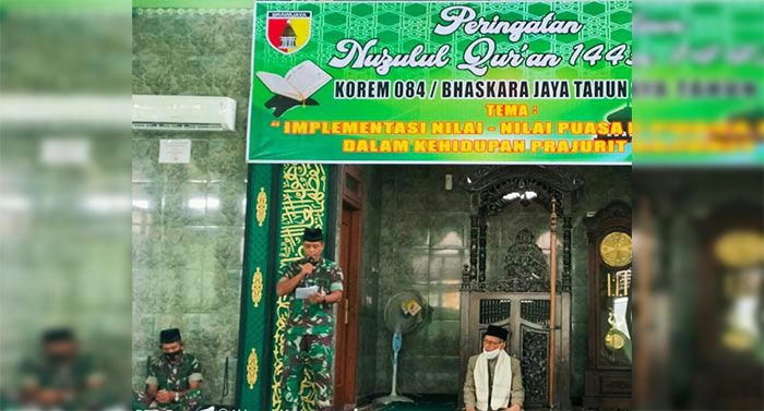 Korem 084/BJ Gelar Nuzulul Quran di Masjid Al-Wathon