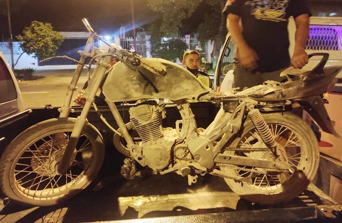 Tabrak Motor Tiga Roda, Pelajar di Tuban Terbakar hingga Tewas