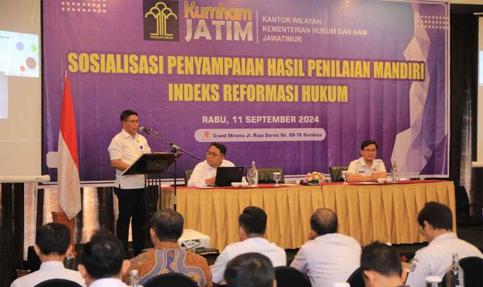 Kanwil Kemenkumham Jatim Gelar Sosialisasi Penyampaian Hasil Penilaian Mandiri IRH