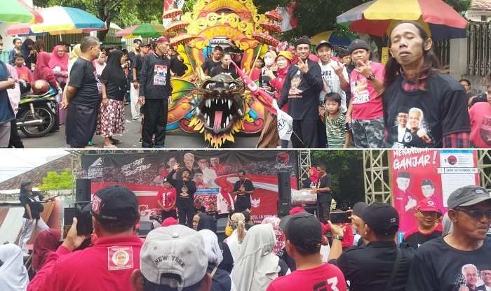 Melalui Jalan Sehat, PDIP Kian Masif Menangkan Ganjar-Mahfud di Tuban