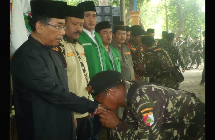 Lulus Penggemblengan, 700 Banser Mojokerto Dilantik