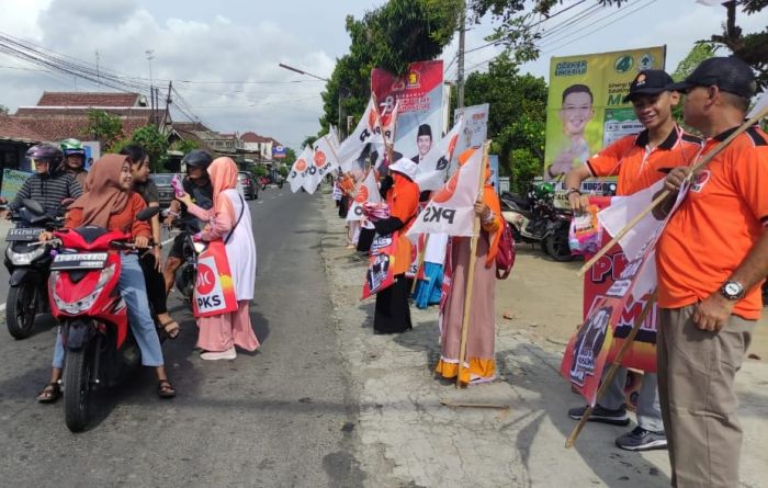 PKS Kabupaten Kediri Gelar Flashmob untuk Gaet Hati Masyarakat di Pemilu 2024