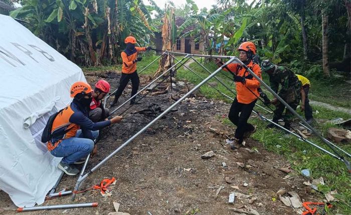 Gempa Susulan di Bawean, Tim Gabungan BPBD Lanjut Dirikan Tenda