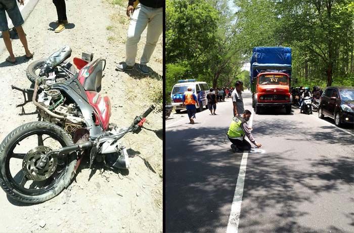 Lagi, Kecelakaan di Jalur Maut Ngawi Mantingan, Pengendara V-Ixion Tewas Tabrak Truk