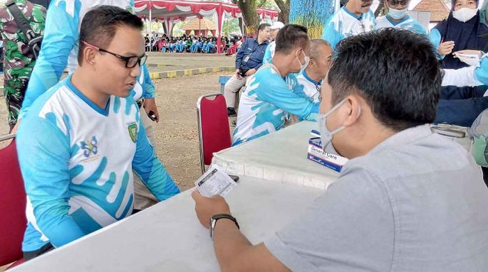 HKN Kota Madiun, Kapolres Antusias Cek Kesehatan