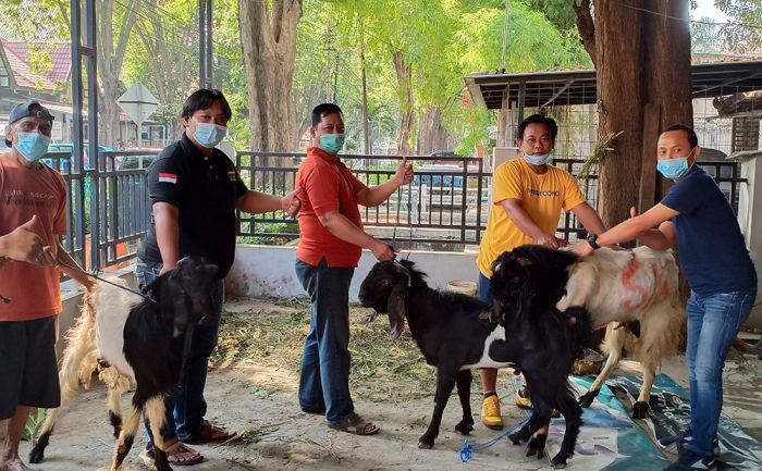 Gandeng SIG, PG, dan Polres Gresik, KWG Bagikan Daging Kurban kepada Warga Terdampak Covid-19