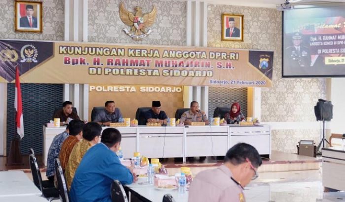 Kunker, Komisi III DPR RI Serap Aspirasi ke Polresta Sidoarjo