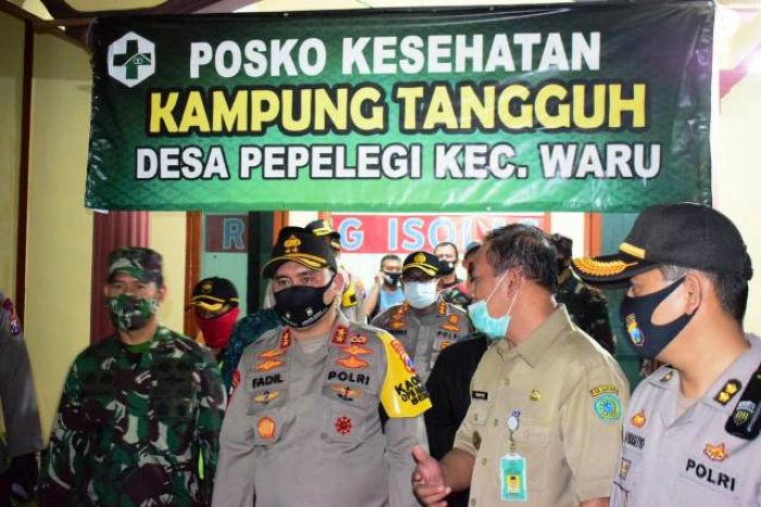 Kunjungi Kampung Tangguh di Sidoarjo, Kapolda Jatim Optimis Maksimal Tekan Penyebaran Covid-19