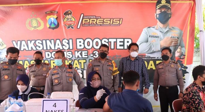 Percepat Capaian Vaksin Booster, Polresta Sidoarjo Sasar Kawasan Industri