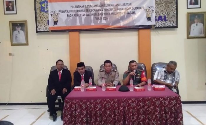 Danramil Sukomanunggal jadi Saksi Pelantikan Panwaslu