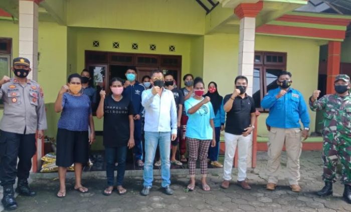 Gelar Baksos, Polres Jombang Bantu Mahasiswa Papua di saat Pandemi Covid-19