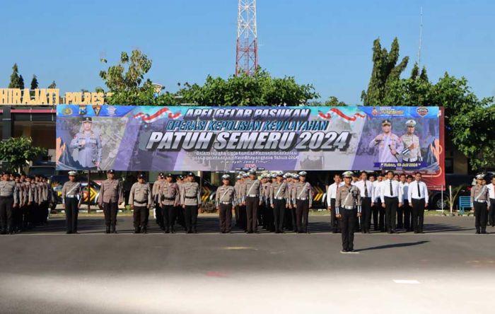 Polres Tuban Gelar Apel Pasukan Ops Patuh Semeru 2024, ini 10 Sasaran Prioritasnya