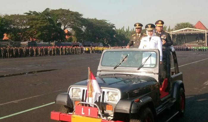 Polda Jatim Gelar Upacara HUT Bhayangkara ke-73, Gubernur Khofifah Apresiasi Kinerja Polri  