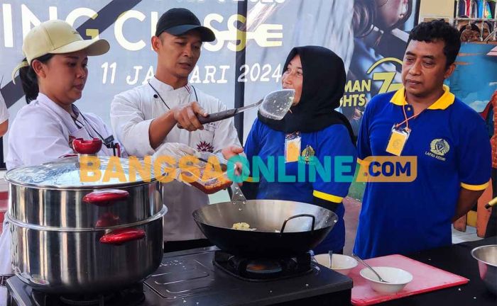 Pj Wali Kota Buka Pelatihan Memasak untuk Warga Binaan Lapas 2A Kediri