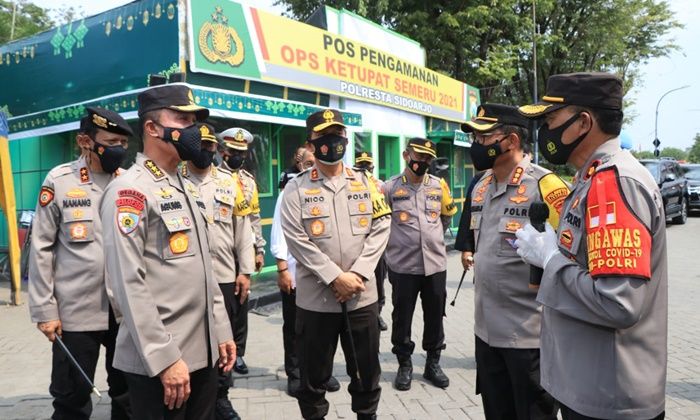 Pastikan Operasi Ketupat 2021 Lancar, Irwasum Polri Tinjau Pos Pam Terminal Bungurasih