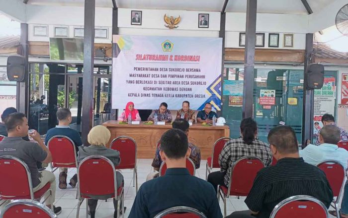 Bersama Disnaker Gresik, Pemdes Sukorejo Ajak Perusahaan Atasi Pengangguran