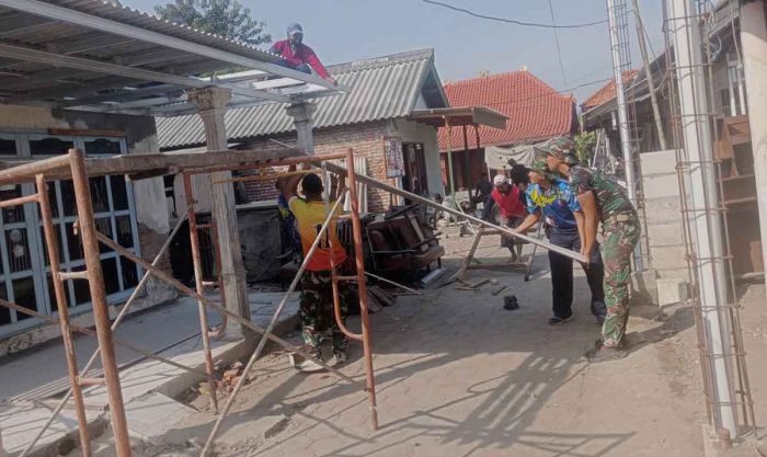 TMMD Sidoarjo Wujudkan Impian Margono Miliki Rumah Layak Huni