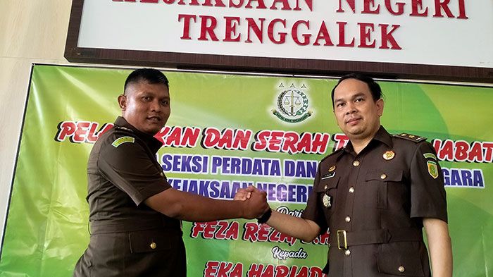 Sertijab Kejari Trenggalek, Eka Hariyadi Jabat Kasi Datun