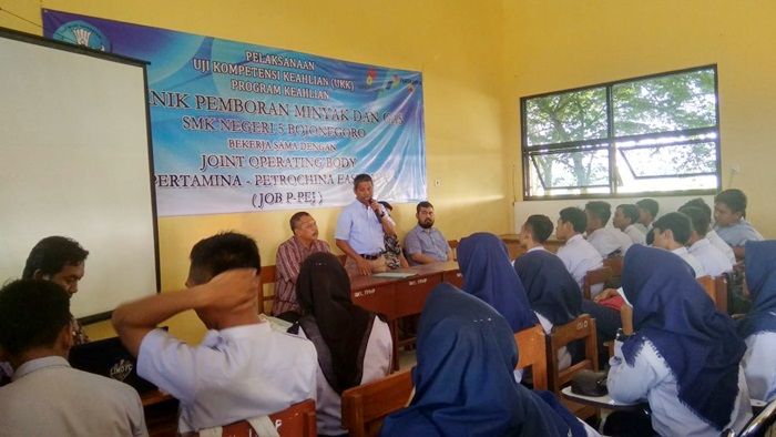 ​JOB P-PEJ Bantu SMK Migas Bojonegoro Gelar UKK