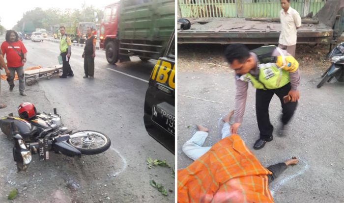 Pengendara Motor Tewas di Jalan Trosobo Sidoarjo, Diduga Korban Tabrak Lari