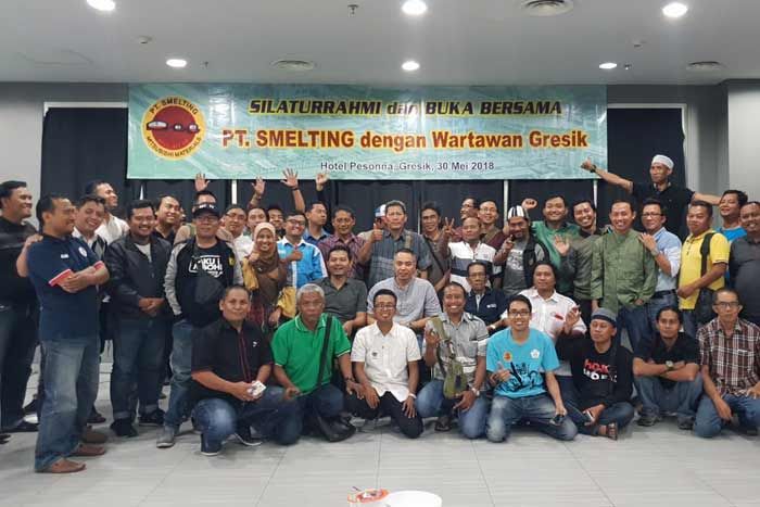 Bangun Sinergitas, PT. Smelting dan Wartawan Gresik Gelar Buka Bersama