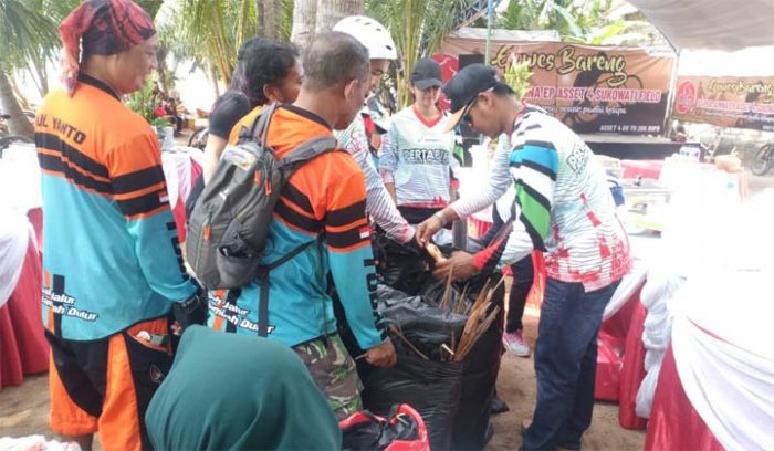 Turut Semarakkan Porprov VI Jatim, Pertamina EP Asset 4 Gelar Gowes Bersama dan Bersih Pantai