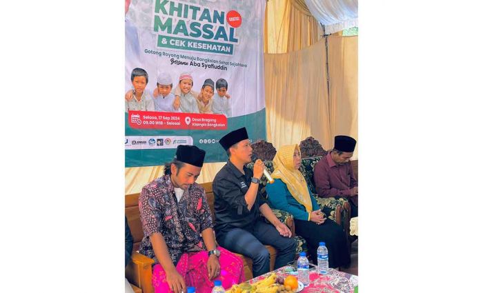 Song Osong Lombhung Gelar Khitan Massal dan Cek Kesehatan di Bragang Bangkalan