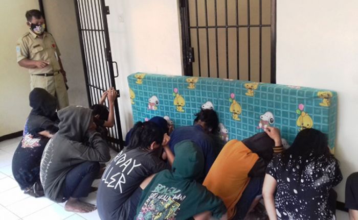 Berkeliaran di Pasar Gotong Royong, Belasan Anjal Digaruk Satpol PP Kota Probolinggo