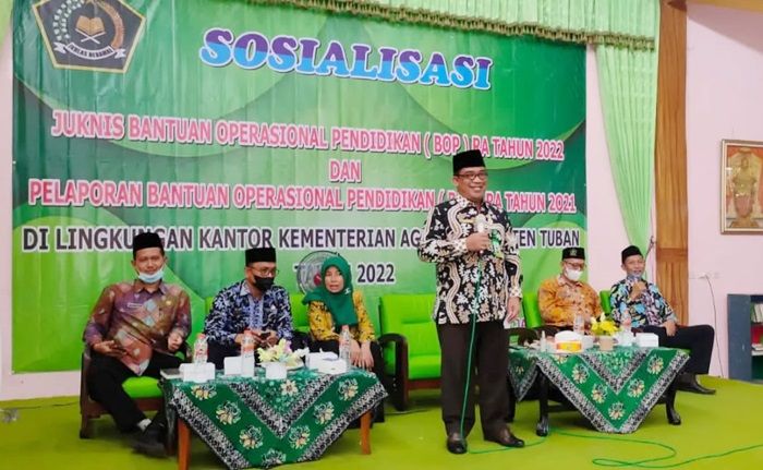 Kemenag Tuban Sosialisasikan Juknis BOP RA 2022, Begini Syarat Siswa Bisa Terima Bantuan