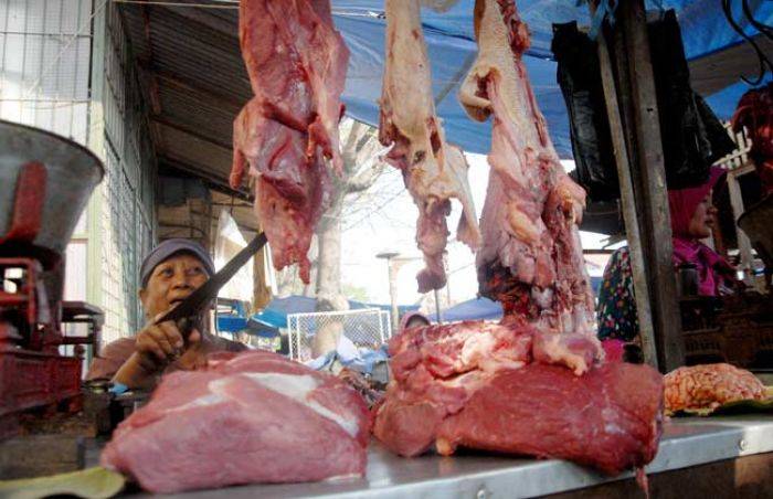 Daging Sapi di Pasar Citra Niaga Jombang Tembus Rp 120 Ribu per Kilo