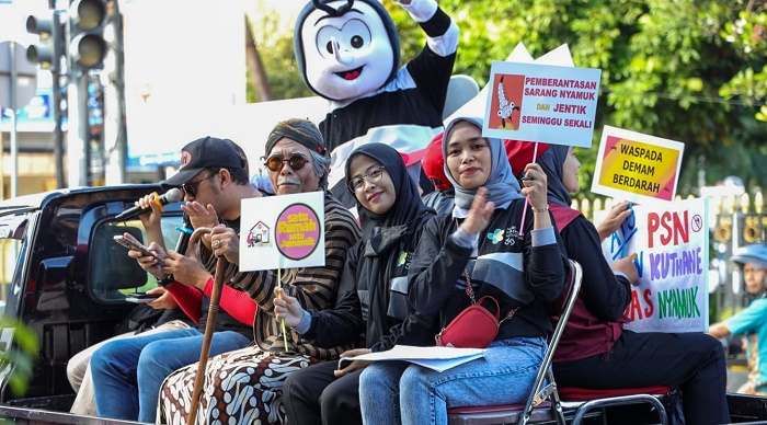 Cegah Penyebaran DBD, Dinkes Kota Kediri Lakukan Sosialisasi dengan Siaran Keliling