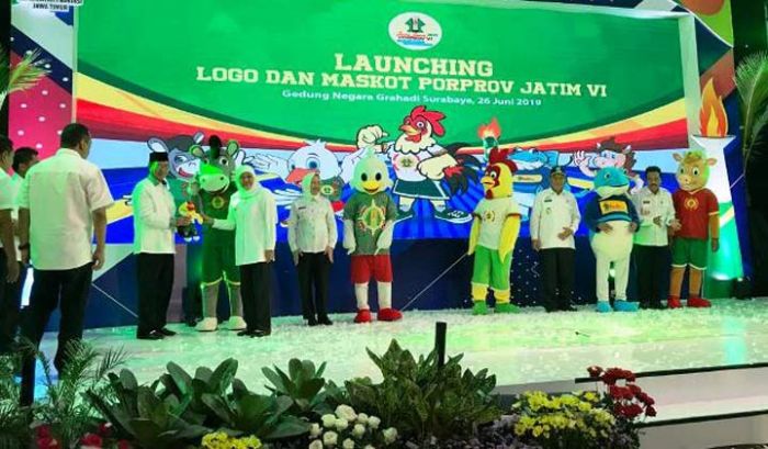 Gubernur Khofifah Launching Logo dan Maskot Porprov VI Jatim 2019