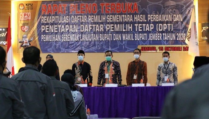 Alami Penurunan, ​KPU Tetapkan DPT Pilkada Jember 1.825.386 Pemilih