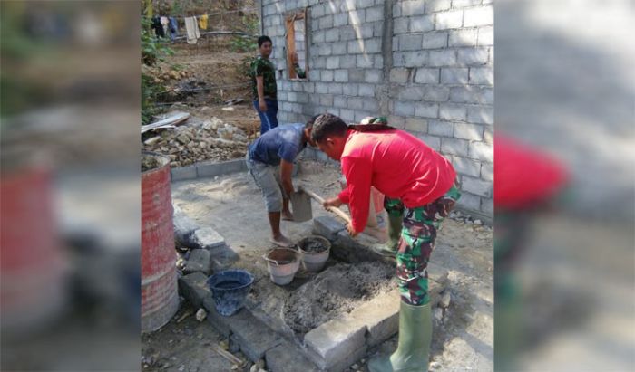 Program Rehab RTLH TMMD ke-106: Bangunan Rumah Boyani Mulai Tampak