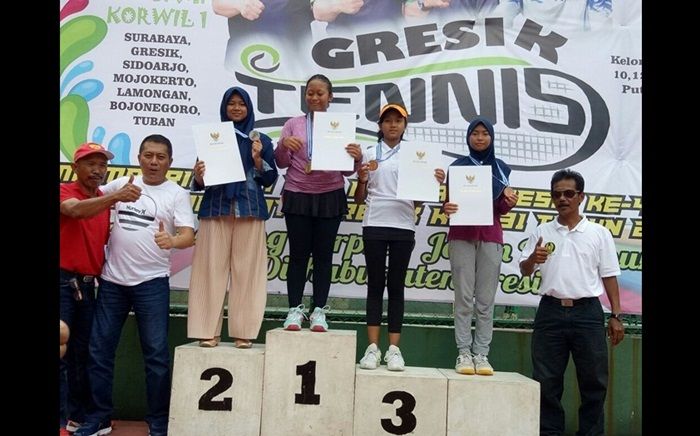 Atlet Tenis Junior Gresik Berlaga di Persami Korwil 1 Jatim