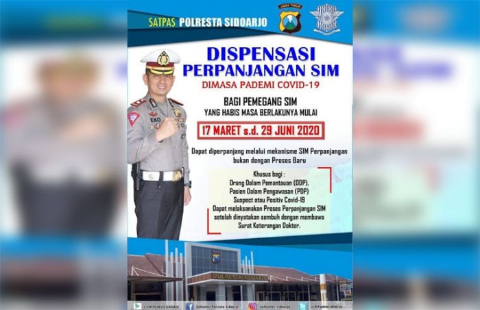 SIM Anda Mati? Tak Perlu Urus Baru, Satlantas Polresta Sidoarjo Beri Dispensasi