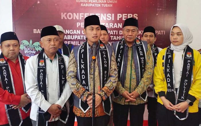 Pilkada Tuban: Lindra-Joko Daftar Siang, Riyadi-Wafi Malam