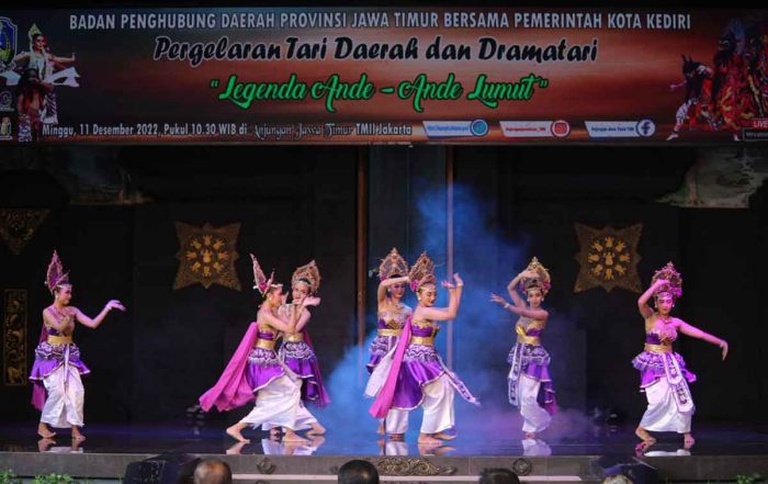 Lestarikan Budaya Kadhiri, Disbudparpora Kota Kediri Tampilkan Legenda Ande-Ande Lumut di TMII