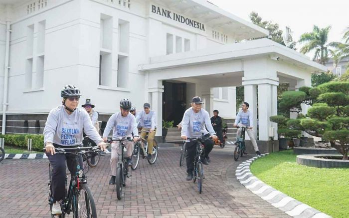 Peringati Hari Sepeda Dunia, Pj Wali Kota Kediri Tinjau Salah Satu Sekolah Peduli Inflasi