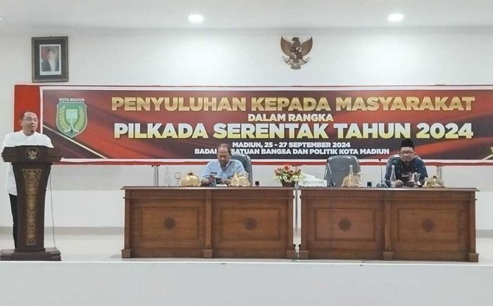 Ajak Masyarakat Tak Golput dan Wujudkan Kondusivitas, Pemkot Madiun Gelar Penyuluhan Pilkada