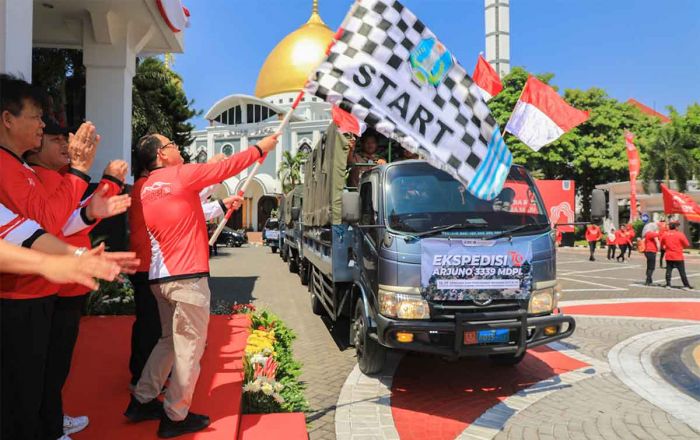 Jelang Peringatan HUT ke-79 RI, Pj Gubernur Jatim Lepas Tim Ekspedisi 79 Gunung Arjuno