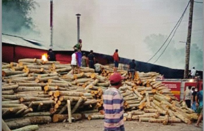 Korsleting Kena Oli, Tempat Pengolahan Kayu di Blitar Terbakar, Kerugian Capai Ratusan Juta Rupiah