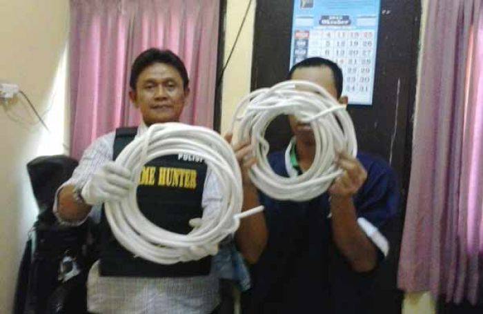 Merasa Gajinya Kurang, Teknisi Embat Kabel di Kampus UINSA Surabaya