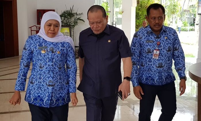 ​Bertemu Khofifah, Ketua DPD RI Siap Dukung Perpres Percepatan Pembangunan di Jatim