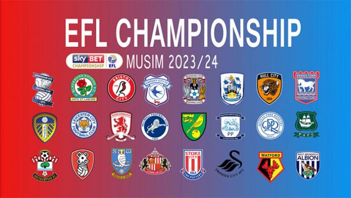 Daftar 24 Tim EFL Championship Inggris 2023-2024