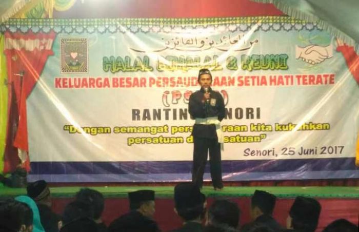 Jaga Kebersamaan antar para Pendekar, PSHT Senori Gelar Halal Bihalal