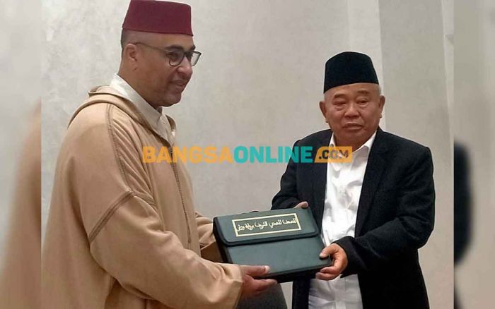 Perluas Jaringan Pendidikan ke Maroko, Kiai Asep Temui Direktur Madrasah Quraniyah Masjid Hassan II