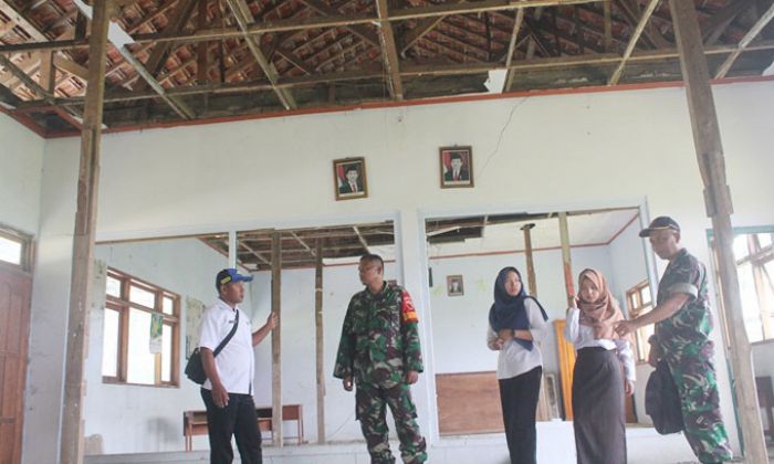 Baru Direhab, Plafon di 5 Ruang Kelas SDN Mojoseto Nganjuk Runtuh