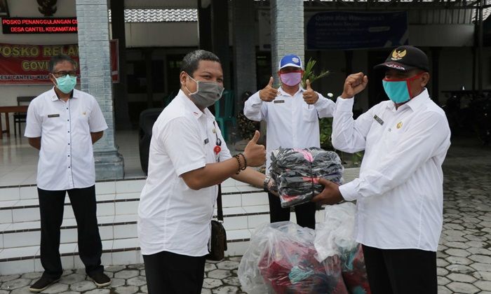 ​Pertahankan Zero Corona, OPD di Ngawi Kompak Bagikan Masker ke Seluruh Desa