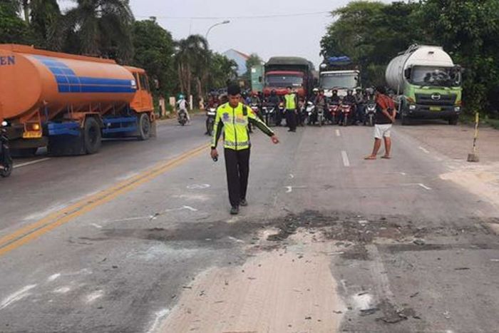 Dua Truk di Gresik Terlibat Kecelakaan, 3 Orang Luka-luka